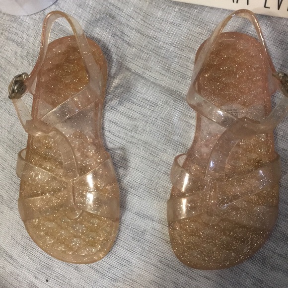 Girls summer Sparkly jelly sandals shoes size 11 - Picture 2 of 8
